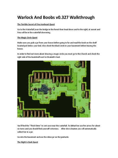warlock and boobs walkthrough